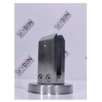 SS (304) Spigot 4”  for Balcony Glass Railing, Premium Stainless Steel Glass Mounting Support for Compact Balcony Projects, Corrosion Resistant Finish and Secure Installation 